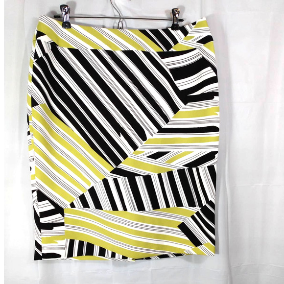 Nine West | Black White Green Skirt | Free USA Ship | New with Tags | Size 12